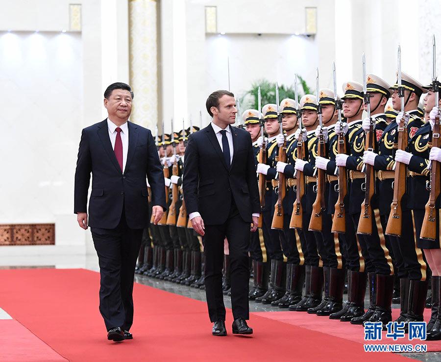 习近平同法国总统马克龙举行会谈